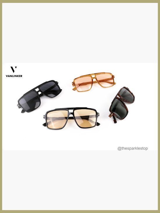 Polarized Plastic Aviator Sunglasses with UV400 Protection